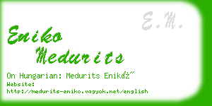 eniko medurits business card